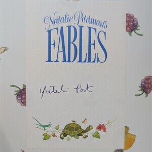 Signed Natalie Portman's Fables Autographed Hardcover Children's Book 2020 New